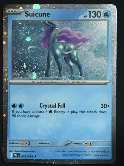 Suicune (Cosmos Holo) 026/094 Phantasmal Flames LP w/ SWIRL 🌀 Pokemon TCG - Image 5