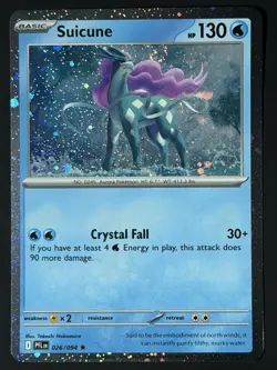 Suicune (Cosmos Holo) 026/094 Phantasmal Flames NM w/ SWIRL 🌀 Pokemon TCG - Image 2