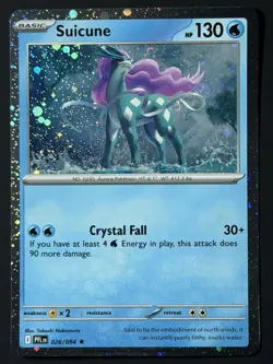 Suicune (Cosmos Holo) 026/094 Phantasmal Flames NM w/ SWIRL 🌀 Pokemon TCG - Image 4
