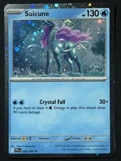 Suicune (Cosmos Holo) 026/094 Phantasmal Flames NM w/ SWIRL 🌀 Pokemon TCG - Image 5