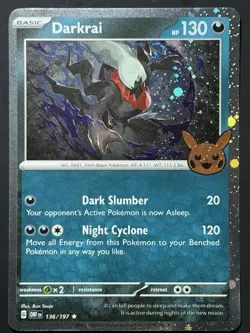 SWIRL 🌀💫 Darkrai 136/197 Cosmos Holo NM Pokemon Trick Or Trade - Image 5