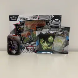 🔥 Pokemon TCG Black Bolt Tech Sticker Collection Victini Illustration Box + Tin - Image 1