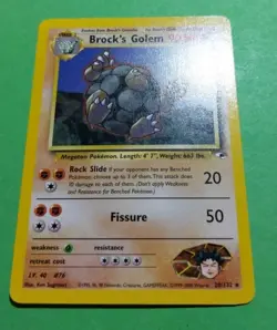Brock's Golem 020/132 Gym Heroes Regular Pokemon, LP - Image 2