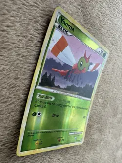 2010 Pokemon TCG HGSS Triumphant Yanma Reverse Holo Rare 84/102 LP - Image 5