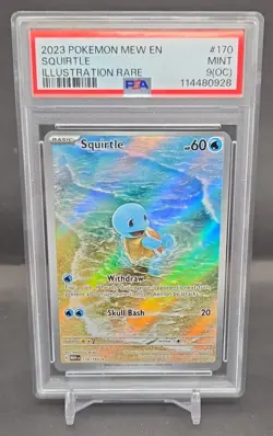 2023 Pokemon SV 151 Squirtle #170/165 Illustration Rare PSA 9 - Image 1