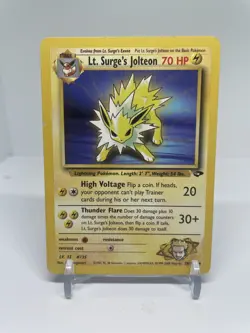 Lt. Surge's Jolteon Gym Challenge Rare MP Pokemon 028/132 Unlimited - HP - Image 1