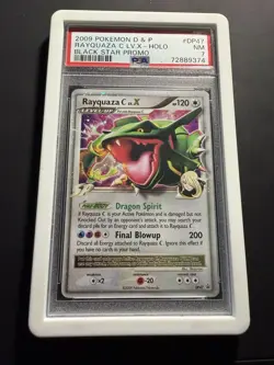 Pokemon Rayquaza C LV X DP47 Black Star Promo Diamond & Pearl 2009 Holo PSA 7 NM - Image 1