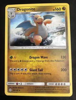 Dragonite 96/149 Cosmos Holo Foil Rare Promo Swirl 🌀 LP Pokemon TCG - Image 2