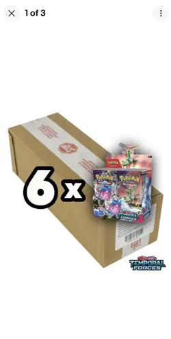 Temporal Forces Booster Box Sealed Case Pokemon TCG Scarlet & Violet - Image 1