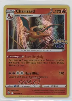 Charizard Holo Pokemon Sword & Shield Pokemon Go #010 - Image 1