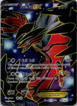 Yveltal EX 144/146 Rare Ultra XY Pokemon MP - Image 1