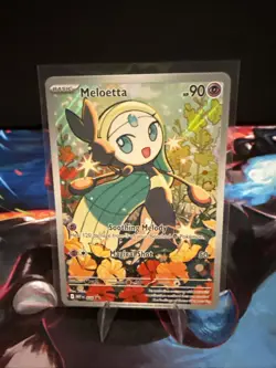 Meloetta 026 Illustration Rare Full Art Black Star Promo Pokemon - Image 1