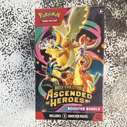 Pokemon Mega Evolution Ascended Heroes Booster Bundle Box 6 Booster Packs - Image 1