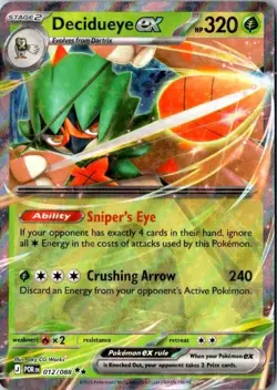 Decidueye ex 012/088 Perfect Order Double Rare Pokemon TCG English NM ME03 - Image 1