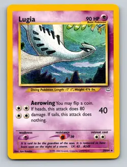 Lugia Unlimited Rare Neo Revelation 20/64 NM Pokemon - Image 1