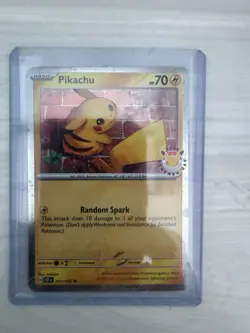 💫 Swirl💫 Stamped 30th Anniversary Pokemon Day 2026 Pikachu 051/162 Near MInt - Image 1