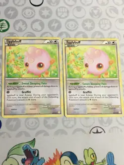 D1274 POKEMON TCG HEARTGOLD SOULSILVER IGGLYBUFF 44 2X MP U - Image 1