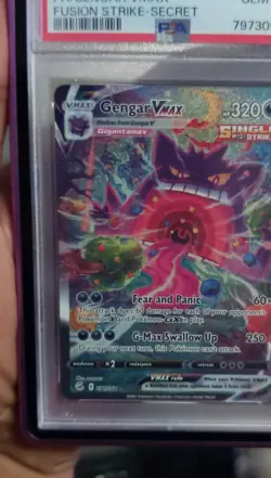Pokemon Gengar VMAX Alternate Art Secret Rare Holo Fusion Strike PSA 10 #271 - Image 1