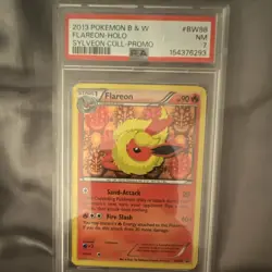 The Pokemon Company 2013 Pokemon B&W Flareon Holo Promo BW88 PSA 7 English - Image 2