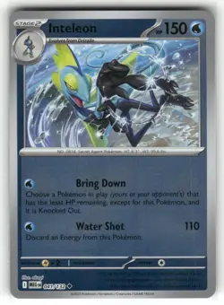 Inteleon 041/132 Reverse Holo Mega Evolution Pokemon TCG - Image 1