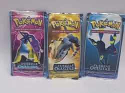 Portuguese Pokemon EX UNSEEN FORCES Fuerzas Ocultas 3 Booster Packs, Sealed - Image 1