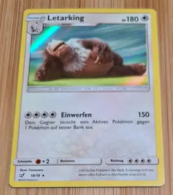 Letarking # 18/18 Rare Holo Meisterdetektiv Pikachu 2019 Pokemon Deutsch Mint - Image 1