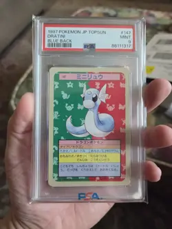 Pokemon Topsun Blue Back Dratini & Grimer Psa 9 - Image 2