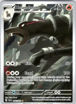 HOUNDOOM 066/064 SHROUDED FABLE POKEMON NM/M - Image 1