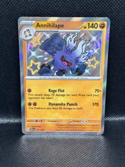 Annihilape 171/091 Shiny Holo Rare Pokemon 2024 Paldean Fates - Image 1