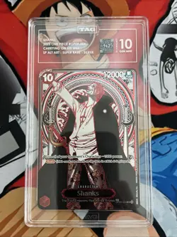 TAG 10 Shanks Silver SP One Piece OP09-004 Alt Art English. - Image 1