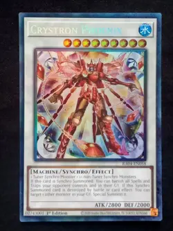 YuGiOh! Crystron Phoenix RA04-EN058 Collector's Rare - Near Mint - Image 1