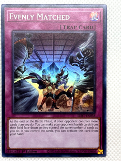 Yugioh! Evenly Matched - SDBT-EN038 - Super Rare - 1st Edition Near Mint - Image 1