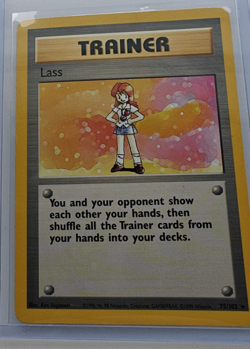 Pokemon Card Base Set Unlimited Lass 75/102 Rare - Image 1