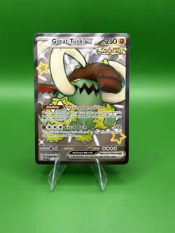 Great Tusk Ex 072 Black Star Promo Pokemon Paldean Fates Near Mint - Image 1