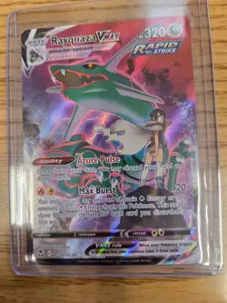 Pokemon Rayquaza SIR VMAX TG20/TG30 Silver Tempest TG Rapid Strike 2022 - Image 1