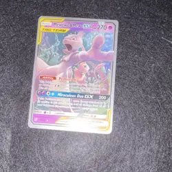 Pokemon Mewtwo & Mew GX TAG TEAM Ultra Rare World Championship 71/236 2019 270 … - Image 2