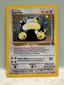 Pokemon Jungle Snorlax Holo 11/64 WOTC Vintage Rare Unlimited - Image 1