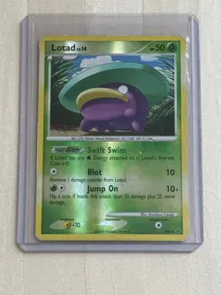 Shiny Lotad Pokemon Platinum SH4-12 Shiny Holo Rare Reverse Holo SH4 LP - Image 1