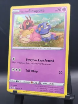 Galarian Slowpoke SWSH126 HD Galaxy Swirl Pokemon Black Star Promo - Image 1