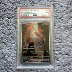 2023 POKEMON MEW EN-151 ILLUSTRATION RARE #168 CHARMANDER PSA 9 - Image 1