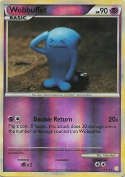 Wobbuffet Reverse Holo - Pokemon HGSS 13/123 - Image 1