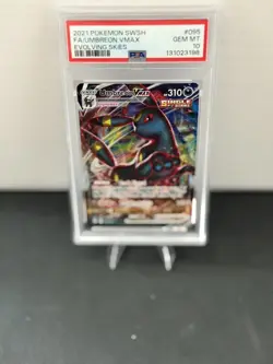 Pokemon Umbreon VMAX SWSH07 Evolving Skies #095 Ultra Rare Holo PSA 10 - Image 1