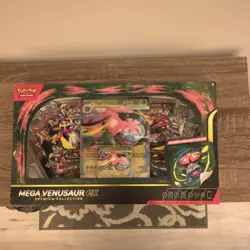 Pokemon Mega Venusaur EX Premium Collection Box Promo Oversize Sticker Booster - Image 1