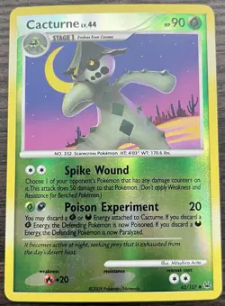 Cacturne 42/127 Pokemon TCG Platinum Reverse Holo MINT NM - Image 1
