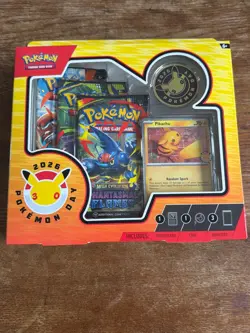 Pokemon TCG Pokemon Day 2026 Collection Box Promo Pikachu Coin Booster - Image 1
