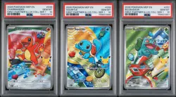 Charmander 038 + Squirtle 039 + Bulbasaur 037 - Pokemon First Partner PSA 10 #9 - Image 1