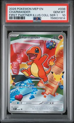 Charmander 038 + Squirtle 039 + Bulbasaur 037 - Pokemon First Partner PSA 10 #9 - Image 3