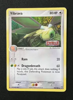 Vibrava 40/108 Reverse Holo Stamped EX Power Keepers Pokemon 2007 TCG - Image 1