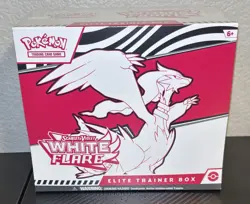 POKEMON TCG SEALED Scarlet & Violet WHITE FLARE ETB Elite Trainer Box - Image 1