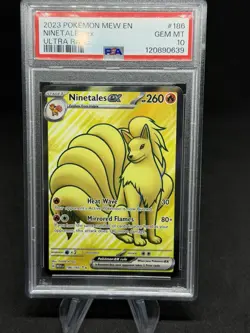 Pokemon Ninetales EX 186/165 Ultra Rare Scarlet & Violet PSA 10 - Image 1